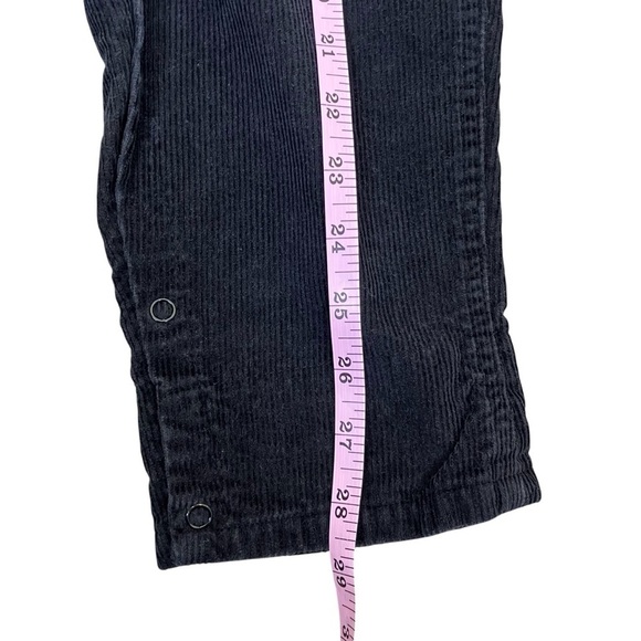 Greendog Vintage Corduroy Bib Style Overalls w Plaid Roll Cuff Black Red 24 mo - Picture 12 of 15